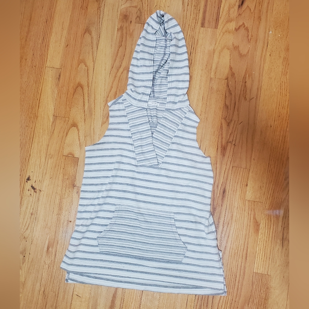Grey Hooded Tanktop